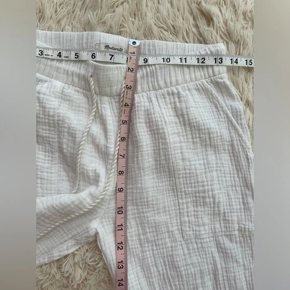 Madewell Lightestspun Beach Cover-Up Pants elastic waist drawstring pocket SZ XS - Picture 4 of 11